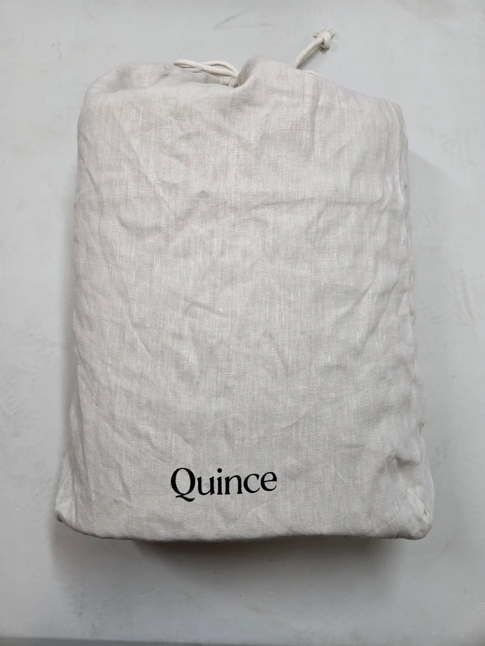QUINCE European Linen Double Flange Duvet Cover Full/Queen Sand 8916